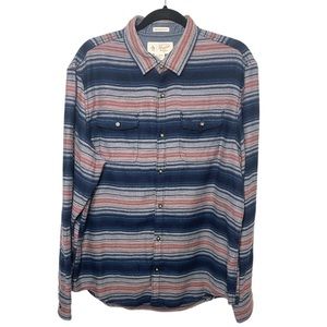Original Penguin by Munsingwear Striped Flannel Shirt, Lightweight - Like New!